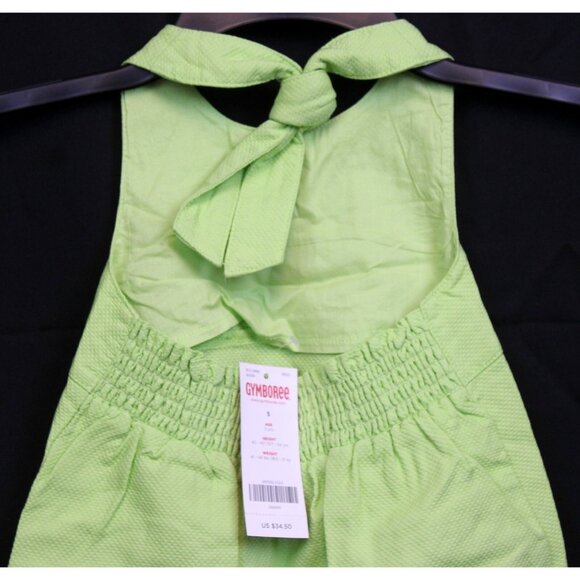 2008 Gymboree Palm Springs sz 5 Green Halter Tank Dress Florida Vacation Beach - Picture 5 of 7
